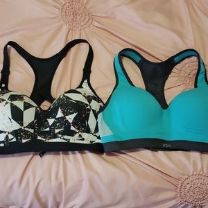 2 Victoria Secret sports bras 34c